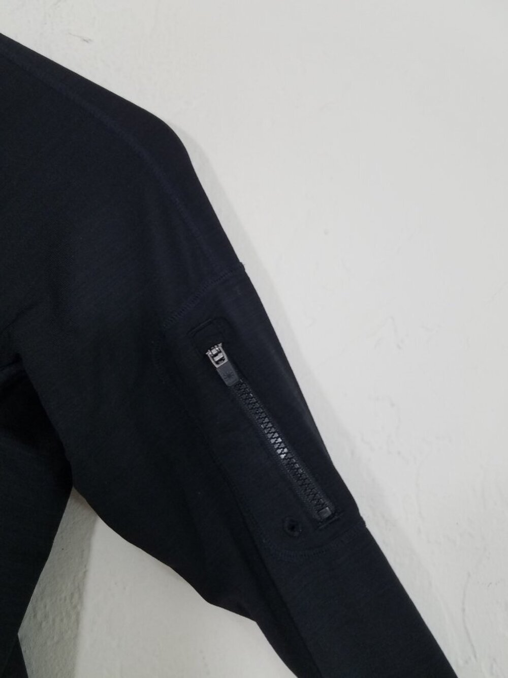 Athleta Zip Up Long Sleeve Top Black Size S - Picture 2 of 6